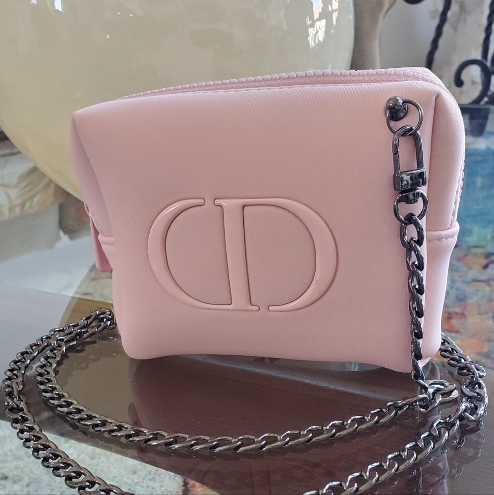 DIOR Pink Chain Crossbody Bag